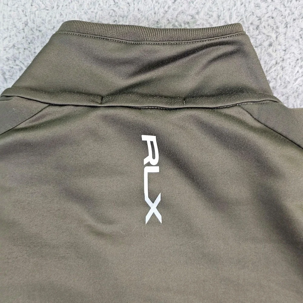 RLX Ralph Lauren Track Jacket Mens Large Green Full Zip Golf Softshell Redstone